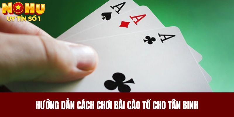 Hướng dẫn cách chơi bài cào tố cho tân binh