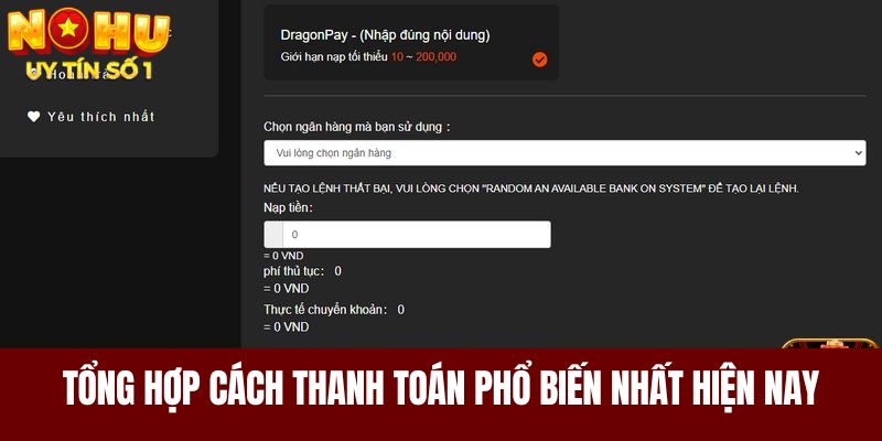 Một vài cách thanh toán