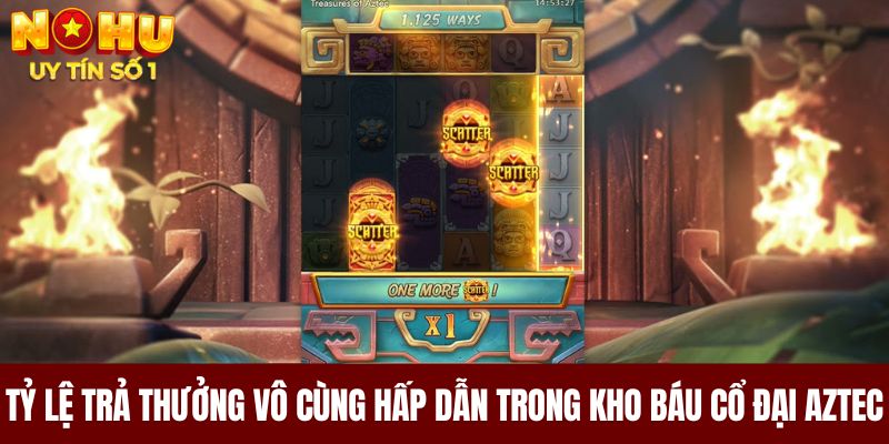 Tỷ lệ trả thưởng vô cùng hấp dẫn trong kho báu cổ đại Aztec